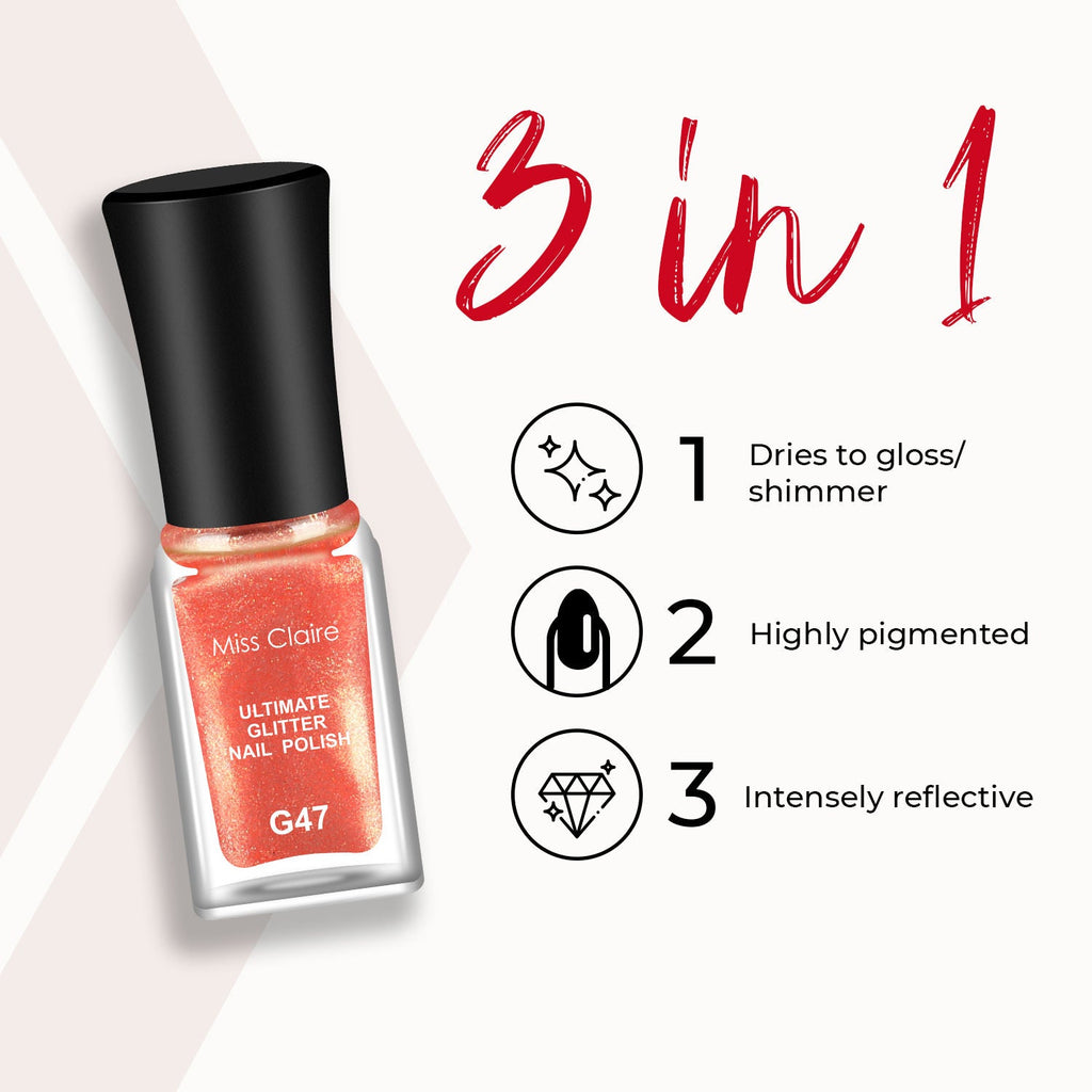Miss Claire Ultimate Glitter Nail Polish