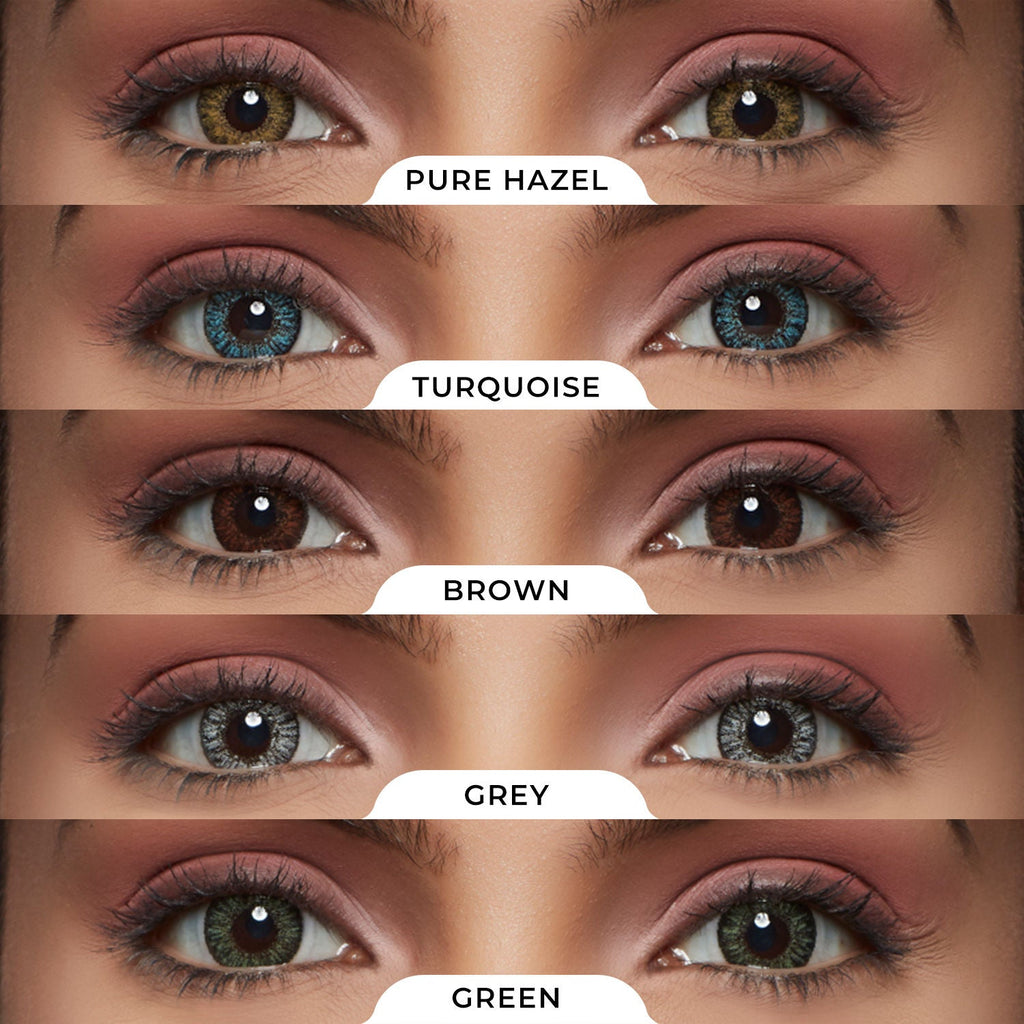 PAC IRIS Premium Contact Lenses Mix - Comfortable Natural Looking, 1 Day Wear, Non-Irritating