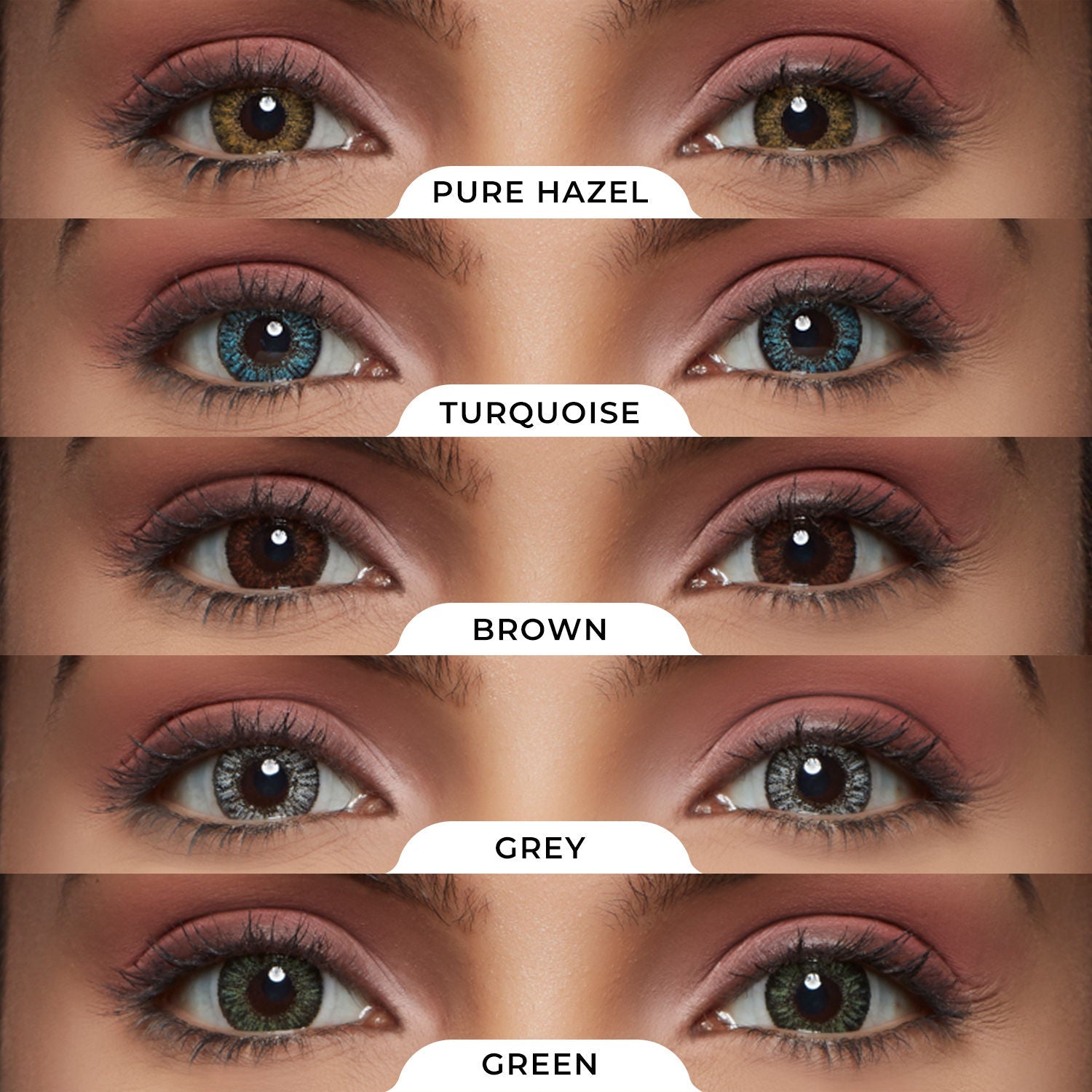 PAC IRIS Premium Contact Lenses Mix - Comfortable Natural Looking, 1 Day Wear, Non-Irritating