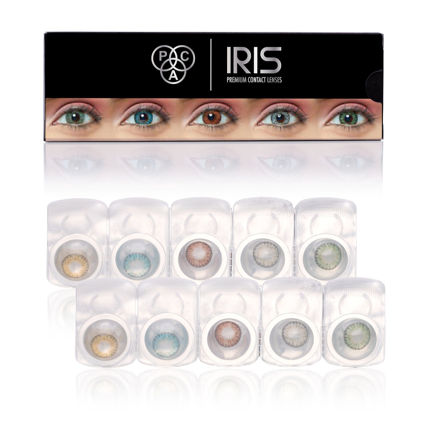PAC IRIS Premium Contact Lenses Mix - Comfortable Natural Looking, 1 Day Wear, Non-Irritating