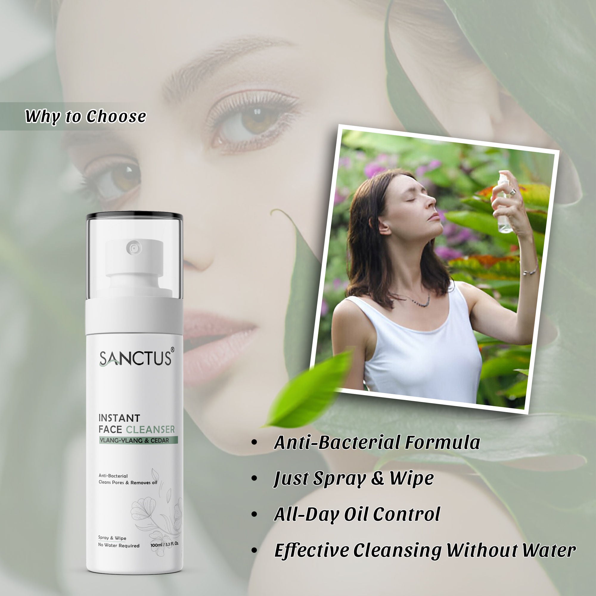SANCTUS Instant Face Cleanser