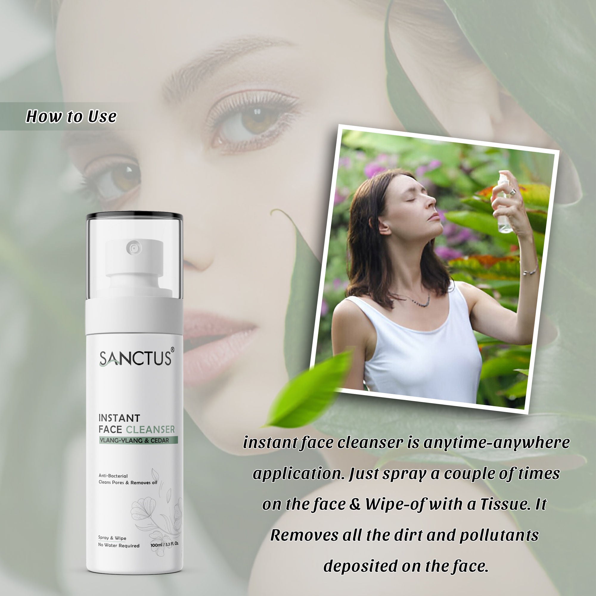 SANCTUS Instant Face Cleanser