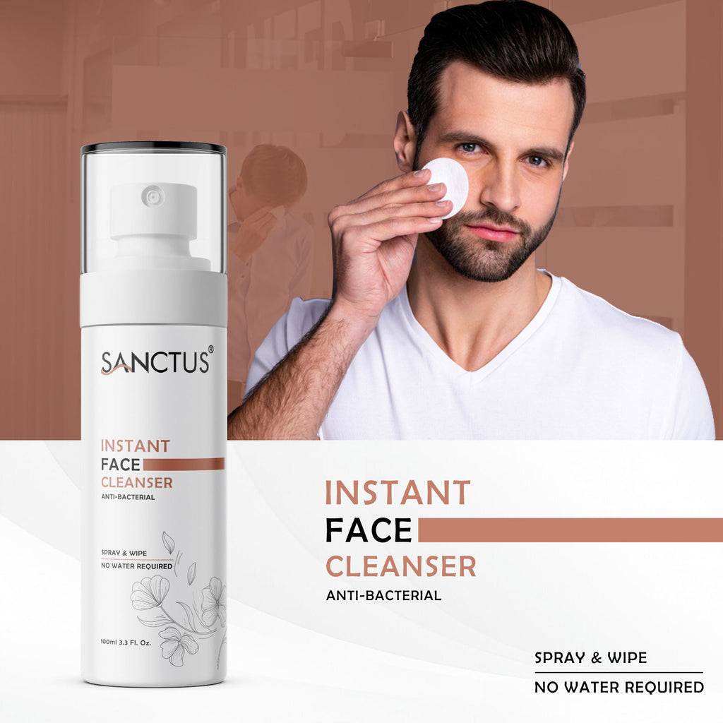 SANCTUS Anti- Bacterial Instant Face Cleanser