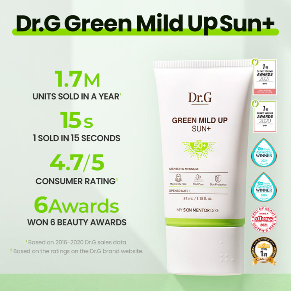 Dr. G Green Mild Up Sun+ SPF 50+ PA++++ Renewal
