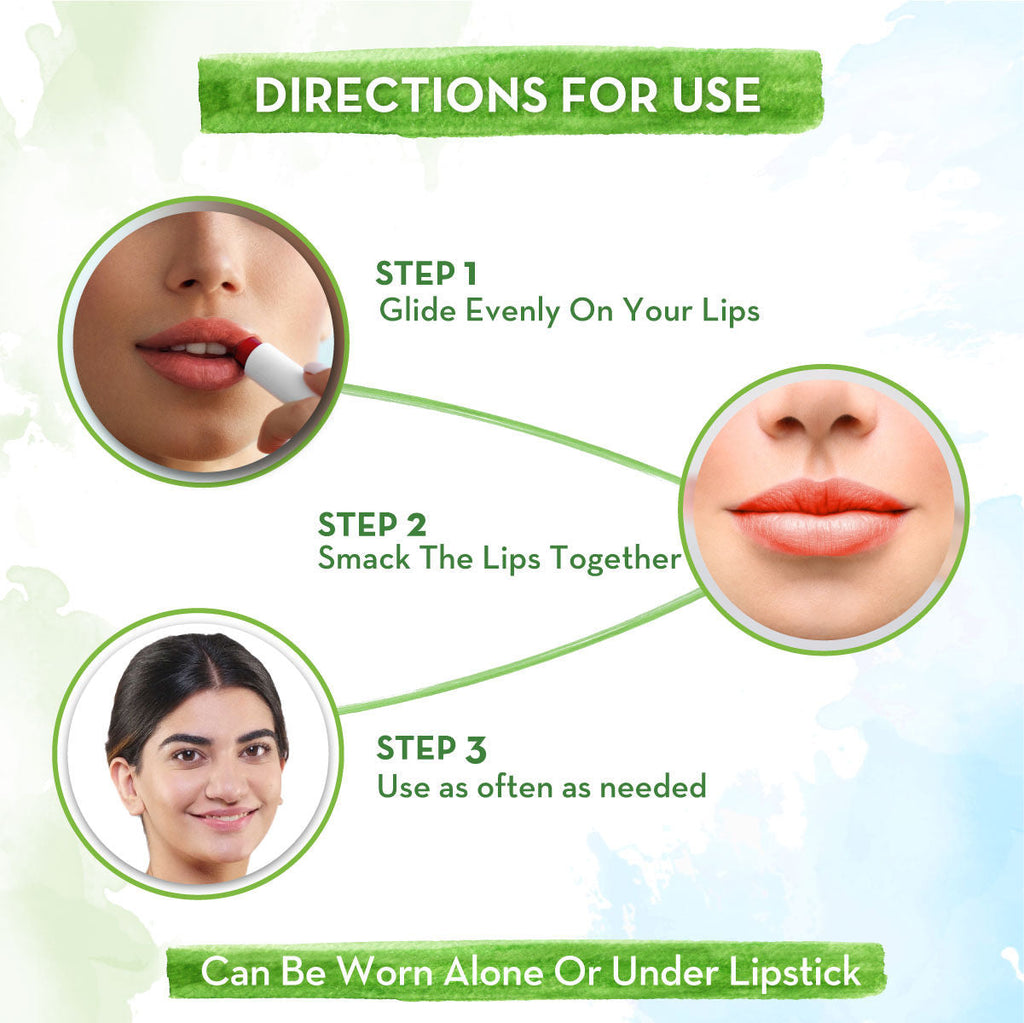 Mamaearth Cherry Tinted Natural Lip Balm for 12 Hour Moisturization and Naturally Red Lips