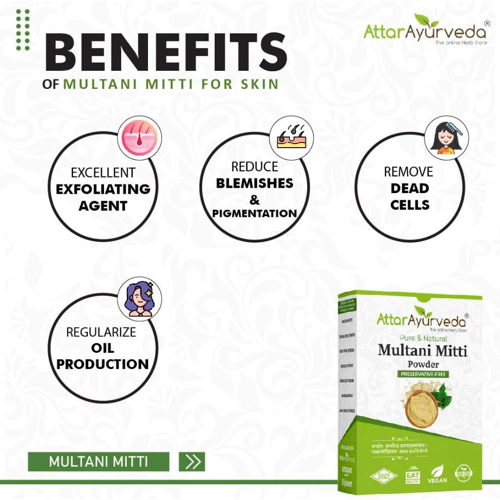 Attar Ayurveda Multani Mitti Face Powder