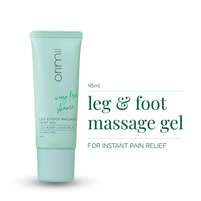 Orimii Leg & Foot Massage Heat Gel For Pain Relief With Natural Oils - Pregnancy Safe
