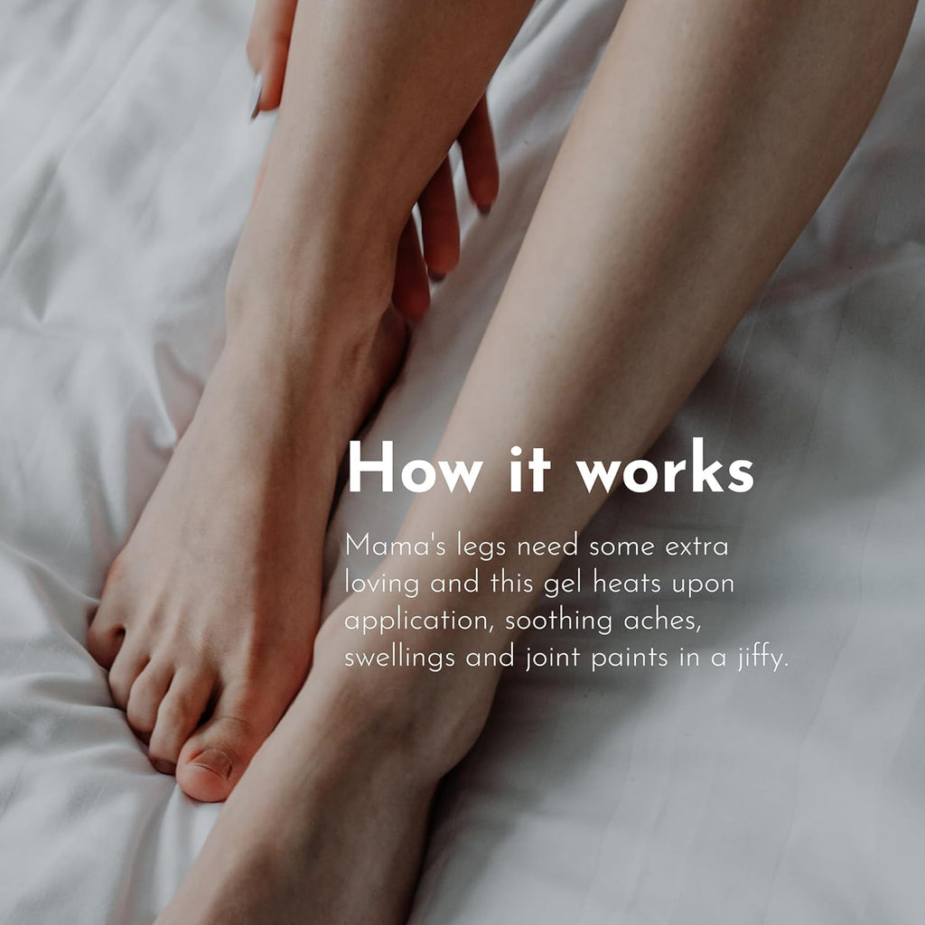 Orimii Leg & Foot Massage Heat Gel For Pain Relief With Natural Oils - Pregnancy Safe