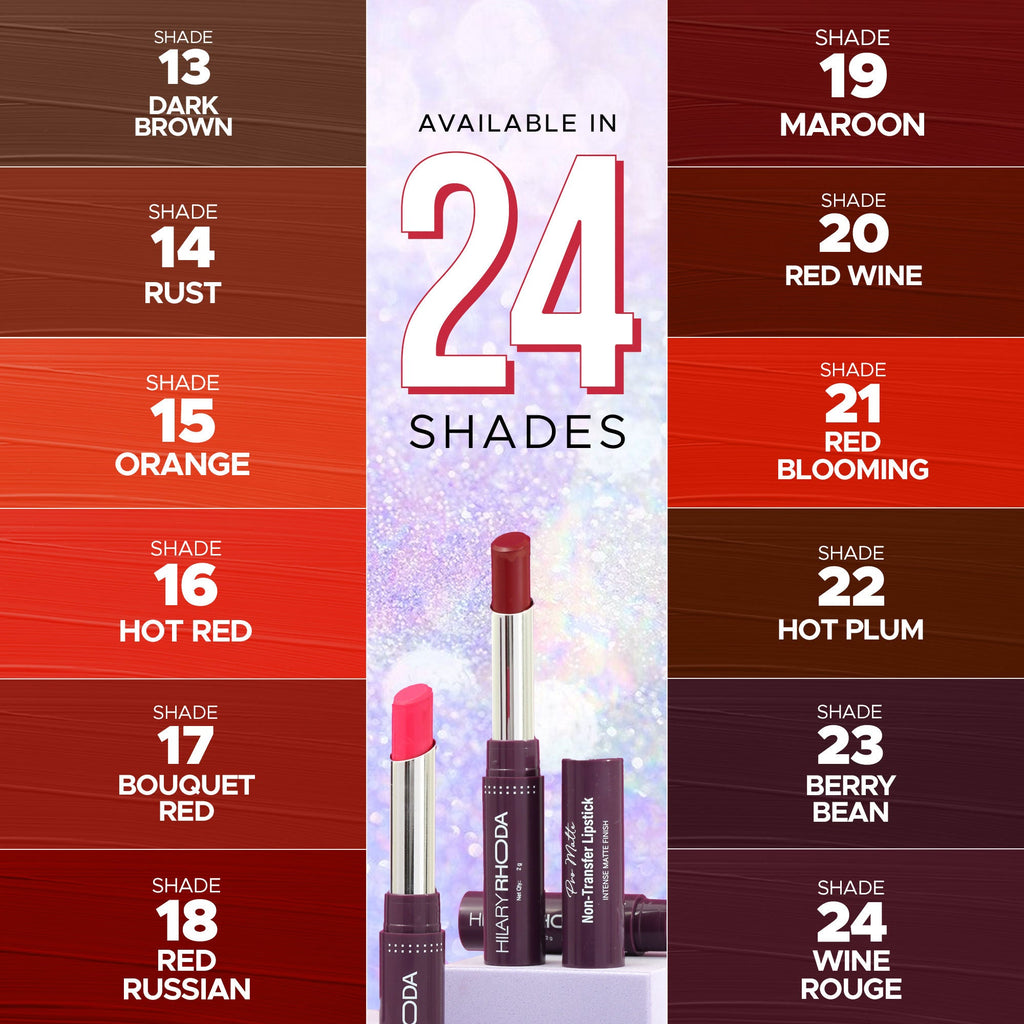 Hilary Rhoda Pro Matte Non-Transfer Waterproof Lipstick