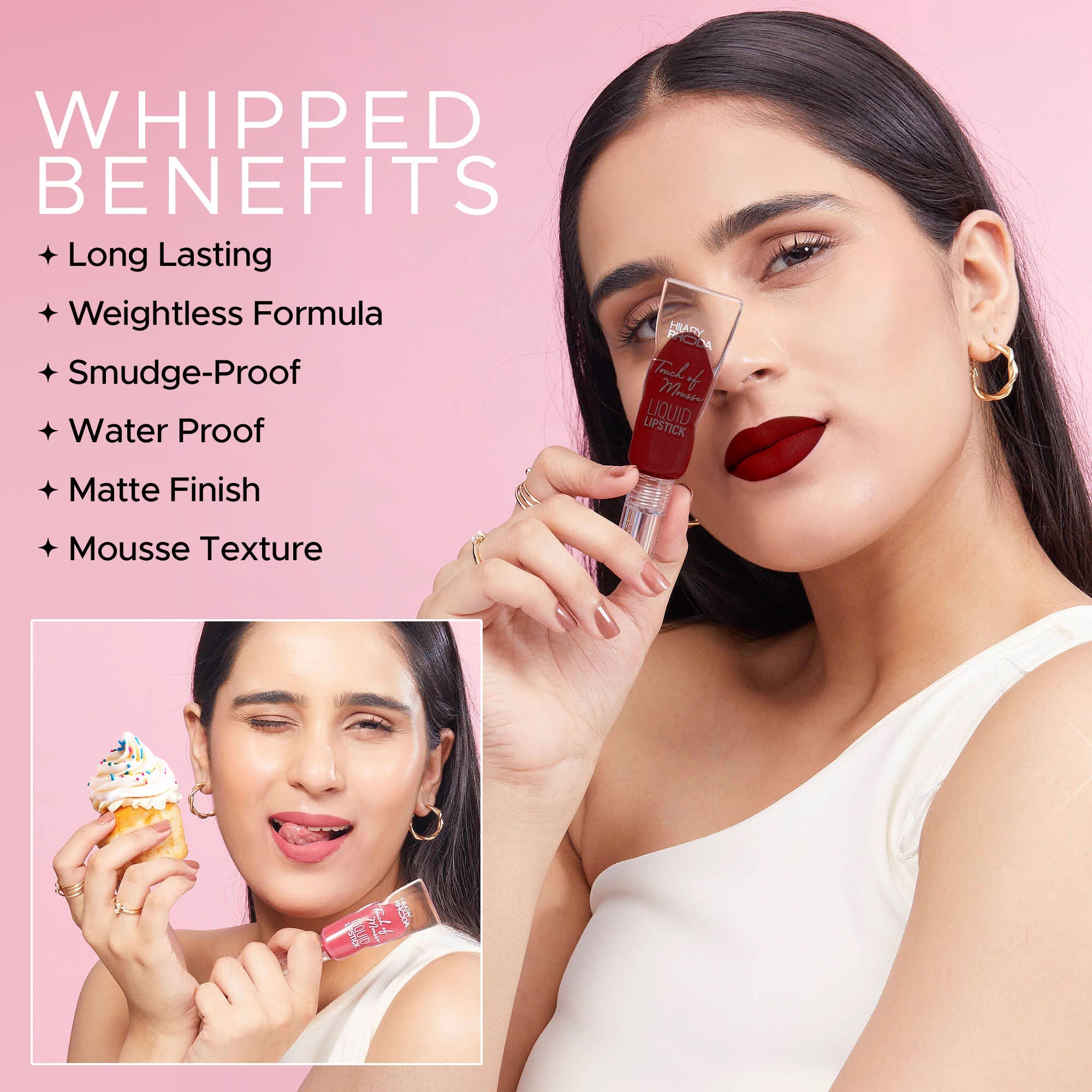Hilary Rhoda Touch Of Mousse Waterproof Lipstick