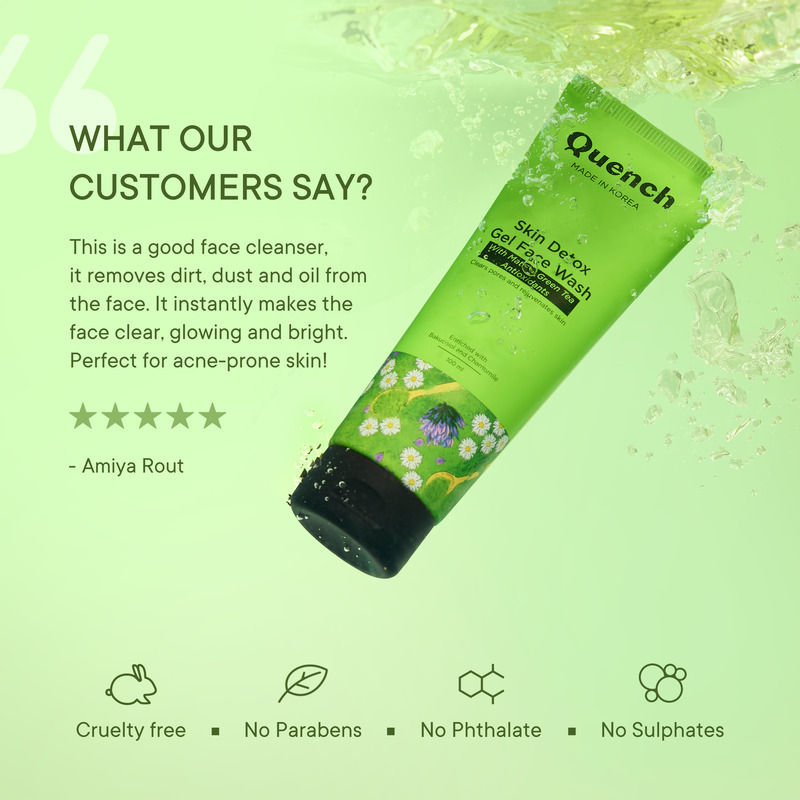 Quench Matcha Green Tea Face Wash for Oil & Acne Control
