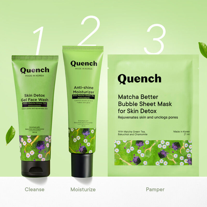 Quench Matcha Green Tea Face Wash for Oil & Acne Control