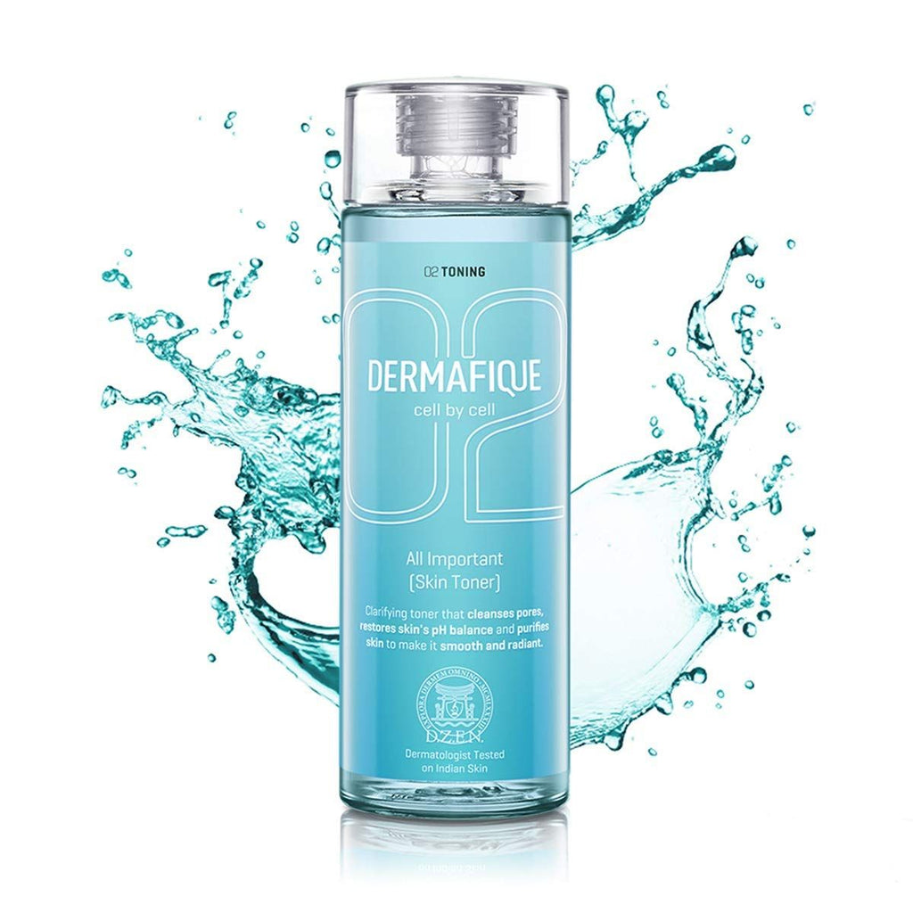 Dermafique All Important Alcohol Free Skin Toner With Vitamin E & Hyaluronic Acid, Sles Free