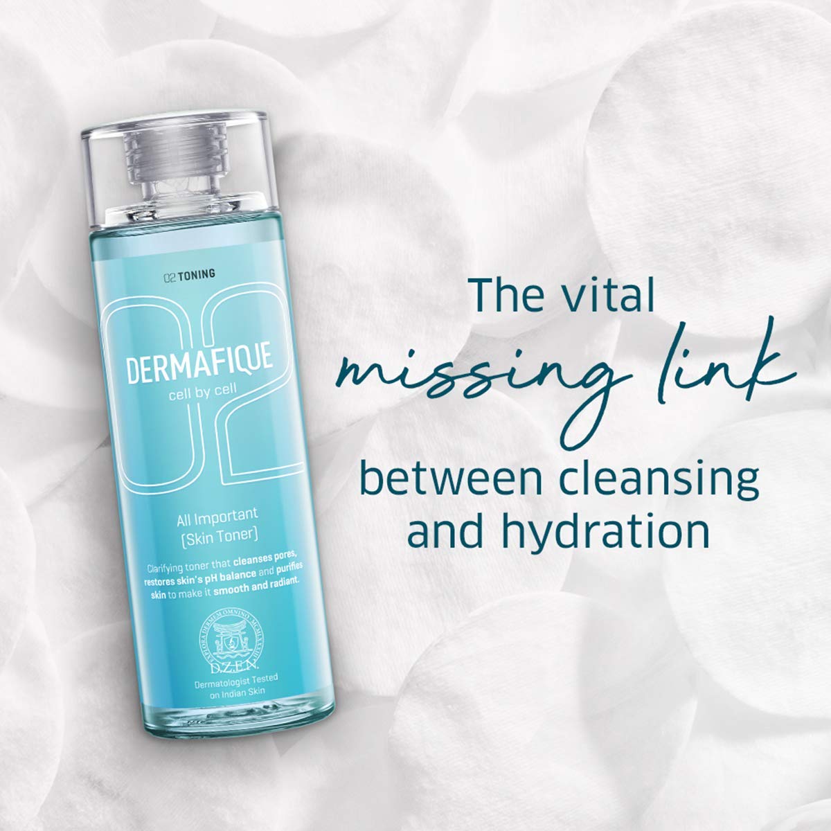 Dermafique All Important Alcohol Free Skin Toner With Vitamin E & Hyaluronic Acid, Sles Free
