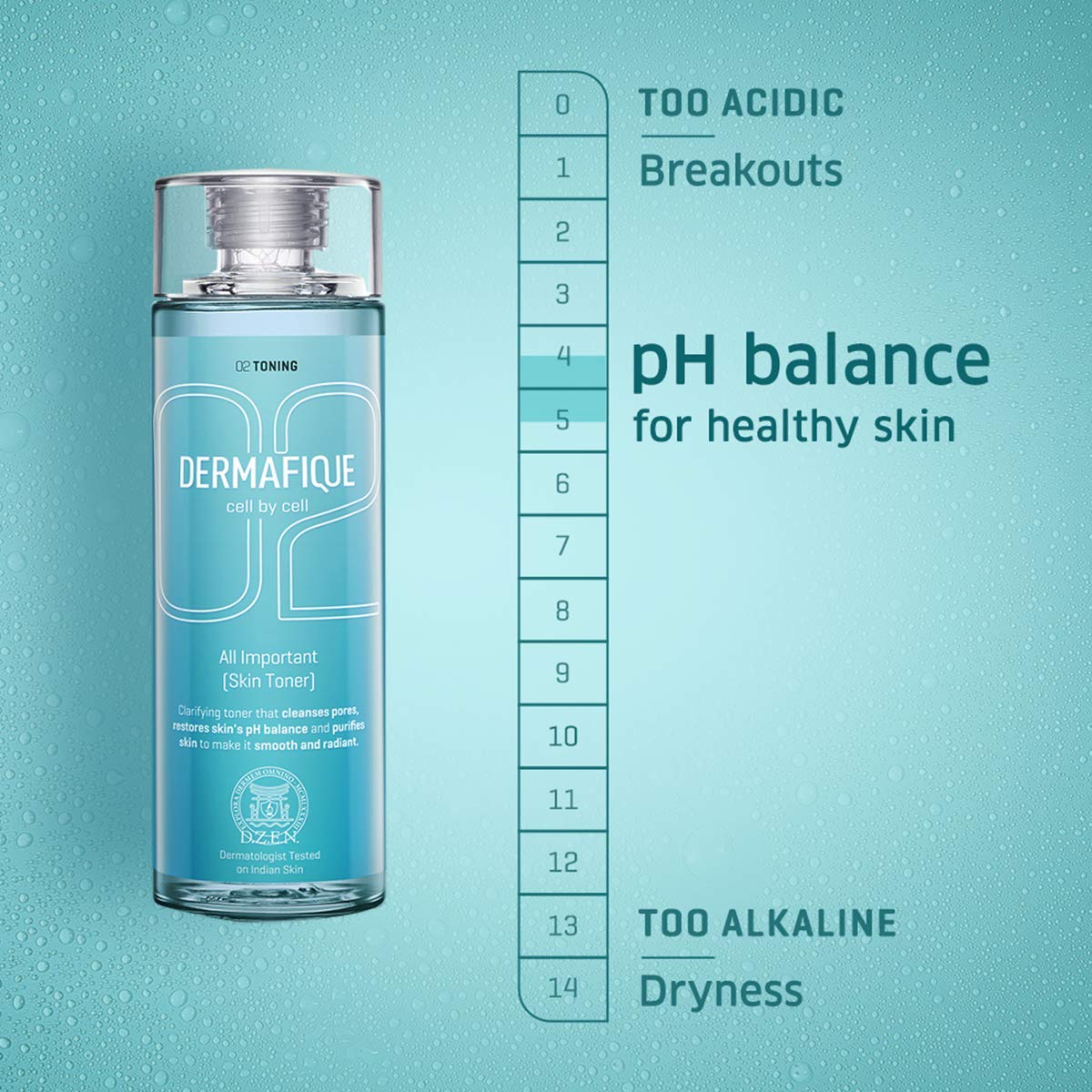 Dermafique All Important Alcohol Free Skin Toner With Vitamin E & Hyaluronic Acid, Sles Free