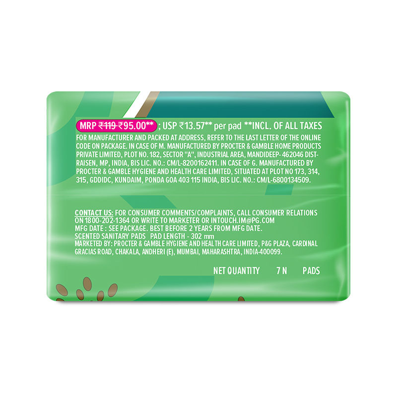 Whisper Ultra Upto No Gap No Leaks Sanitary Pads, 7 XL+ Pads, For Heavy Flow Protection