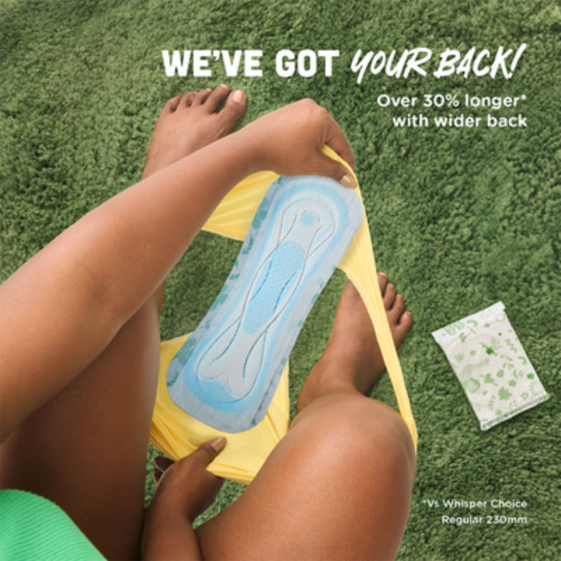 Whisper Ultra Upto No Gap No Leaks Sanitary Pads, 6 XL Pads, For Heavy Flow Protection