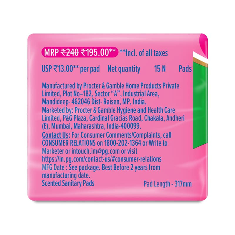 Whisper Ultra Skinlove Soft Sanitary Pads For Women,15 Thin Pads-Xl+,Our #1 Softness,Irritation Free
