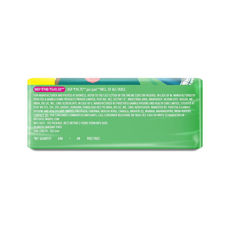 Whisper Ultra Upto No Gap No Leaks Sanitary Pads, 48 XL+ Pads, For Heavy Flow Protection