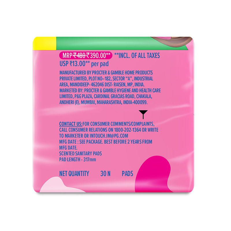Whisper Ultra Skinlove Soft Sanitary Pads For Women,30 Thin Pads-Xl+,Our #1 Softness,Irritation Free