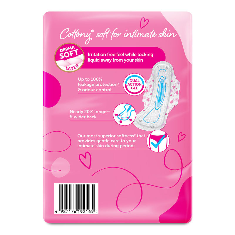 Whisper Ultra Skinlove Soft Sanitary Pads For Women,50 Thin Pads-Xl,Our #1 Softness,Irritation Free