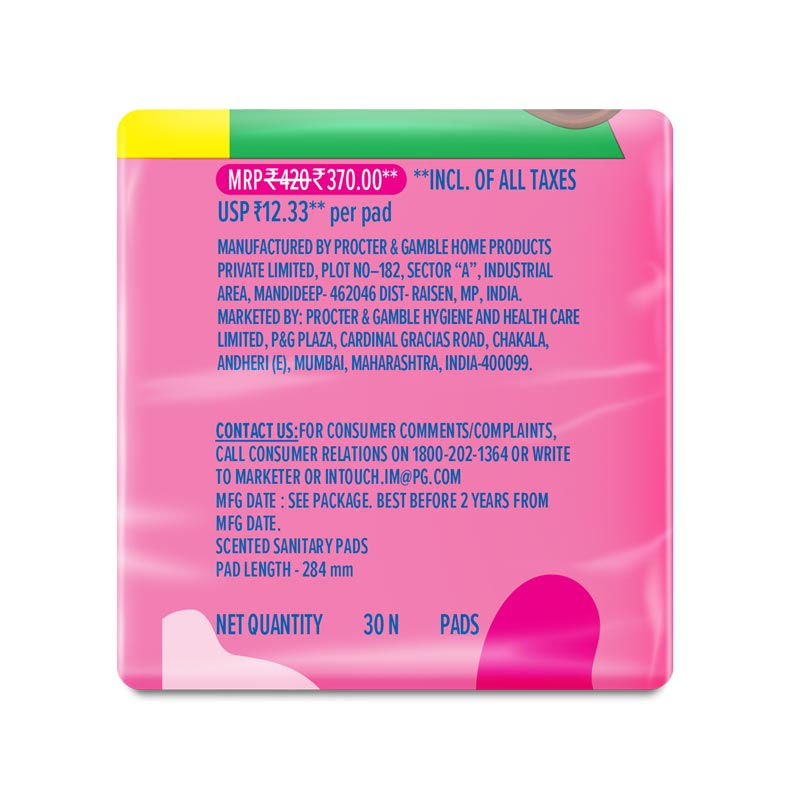 Whisper Ultra Skinlove Soft Sanitary Pads For Women,30 Thin Pads-Xl,Our #1 Softness,Irritation Free