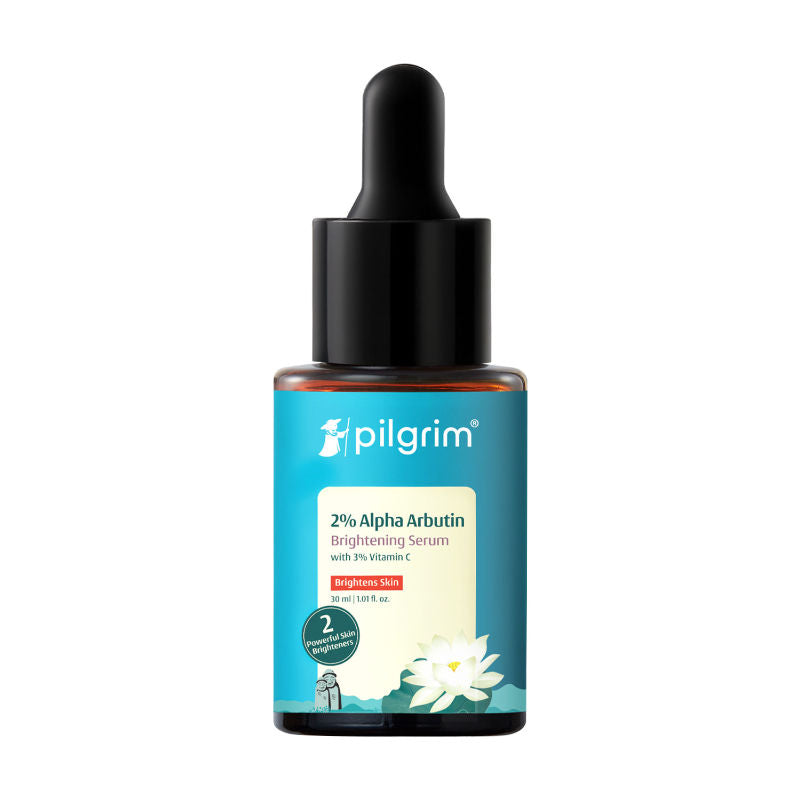 Pilgrim 2% Alpha Arbutin & 3% Vitamin C Brightening Serum, Fades Pigmentation & Brightens Skin