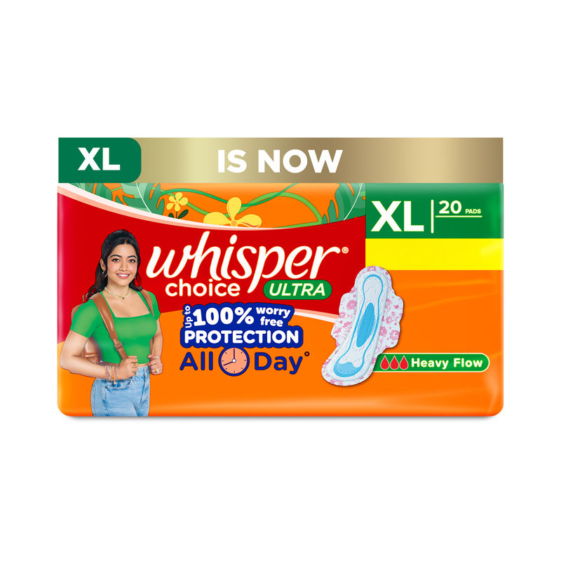 Whisper Choice Ultra XL 20s Sanitary Pads for Women