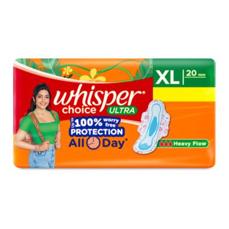 Whisper Choice Ultra XL 20s Sanitary Pads for Women