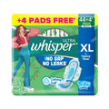 Whisper Ultra Upto No Gap No Leaks Sanitary Pads, 48 XL Pads, For Heavy Flow Protection