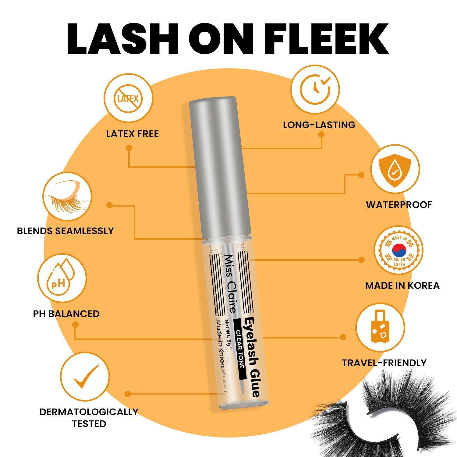 Miss Claire Eyelash Glue - Clear Tone