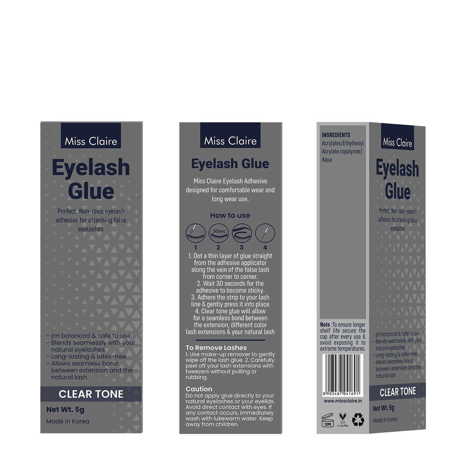 Miss Claire Eyelash Glue - Clear Tone