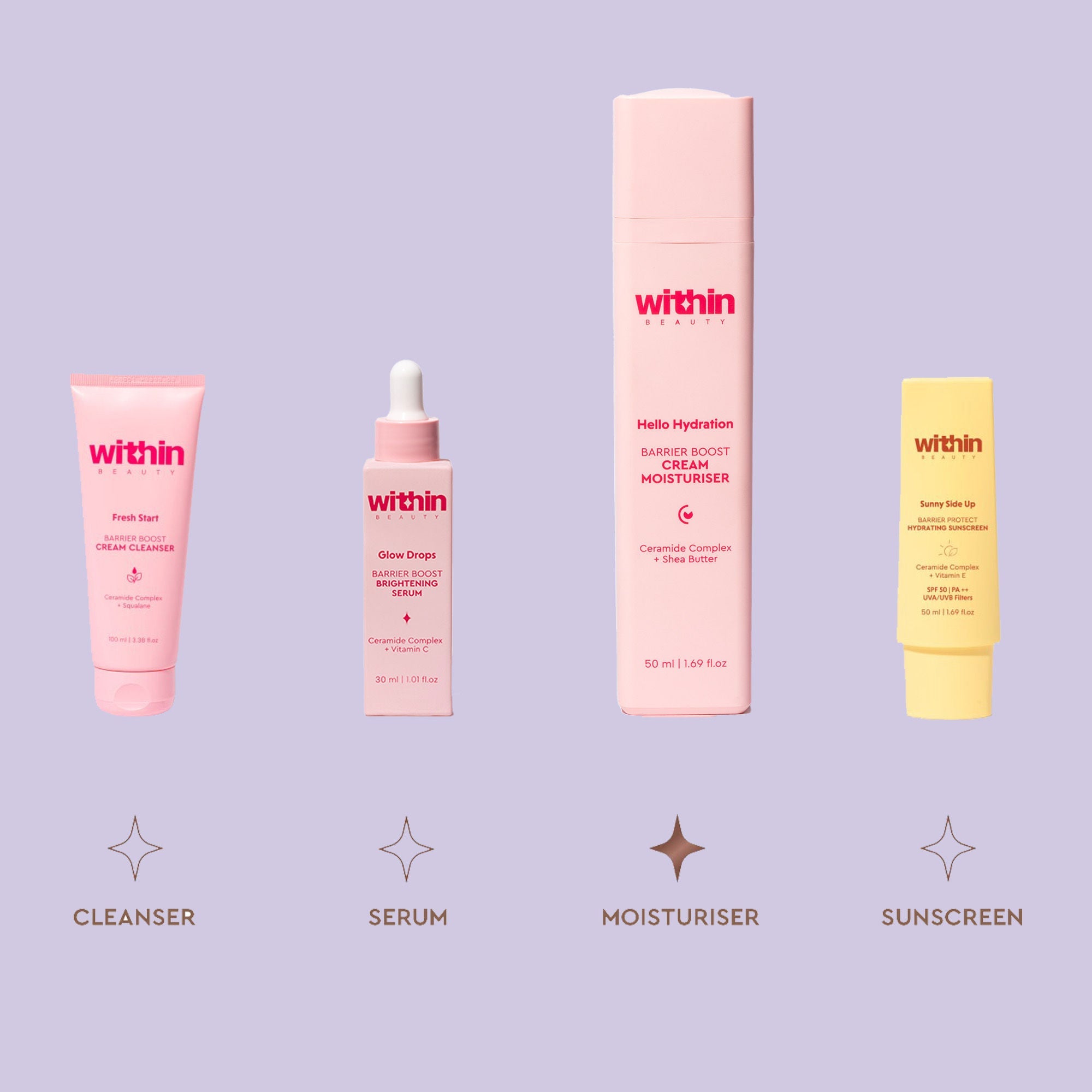 Within Beauty Ceramide & Shea Butter Cream Moisturiser, Hello Hydration Barrier Boost Moisturiser