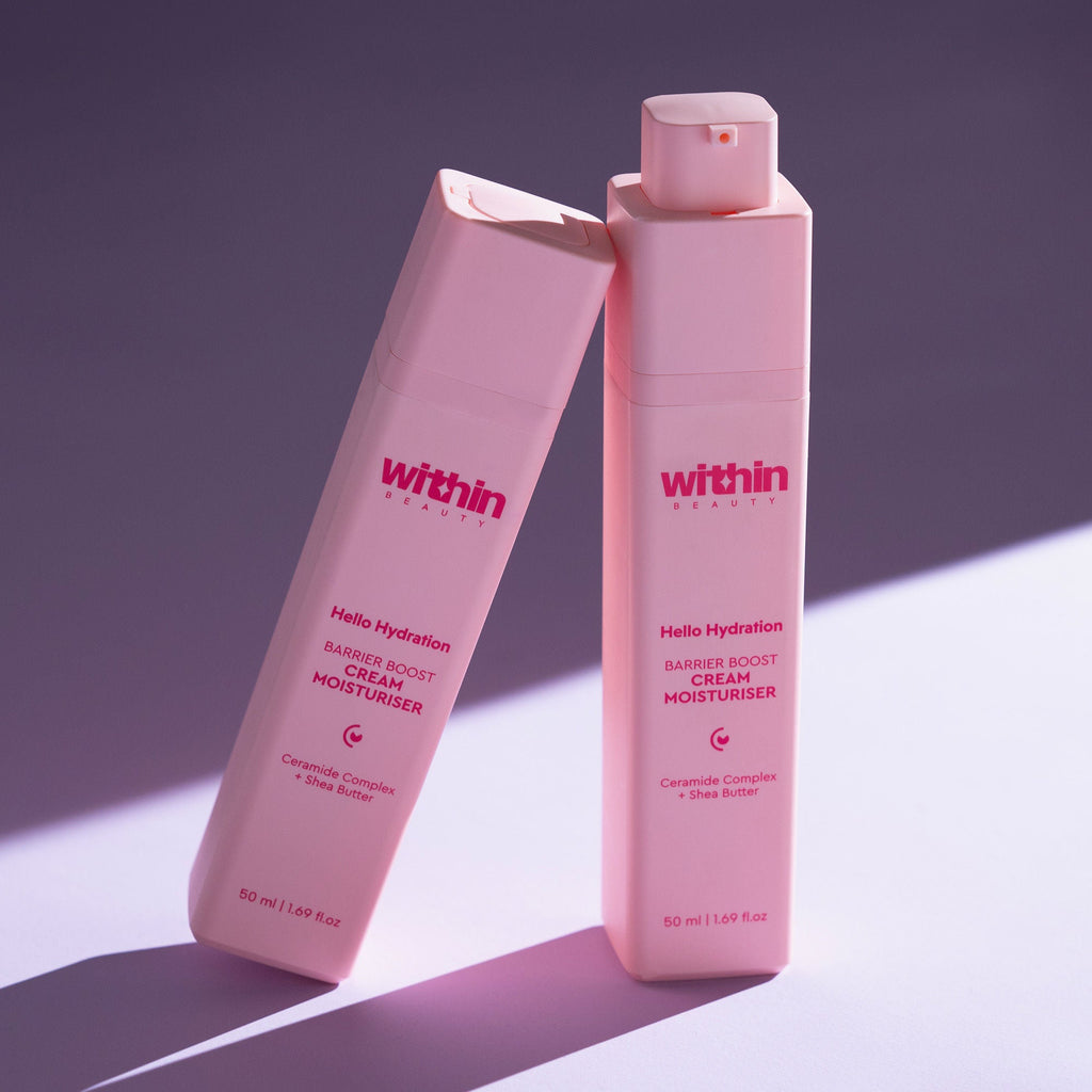 Within Beauty Ceramide & Shea Butter Cream Moisturiser, Hello Hydration Barrier Boost Moisturiser