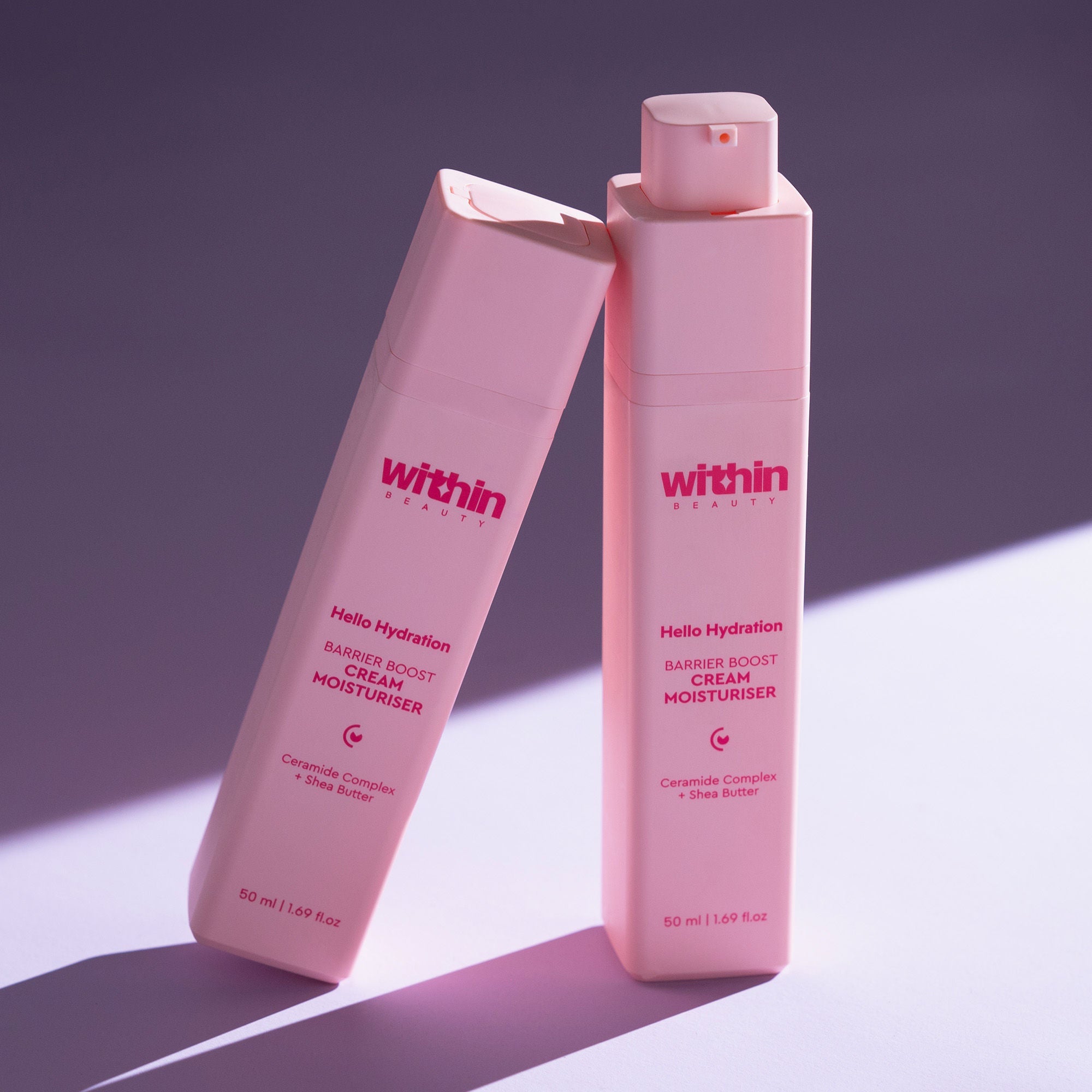 Within Beauty Ceramide & Shea Butter Cream Moisturiser, Hello Hydration Barrier Boost Moisturiser