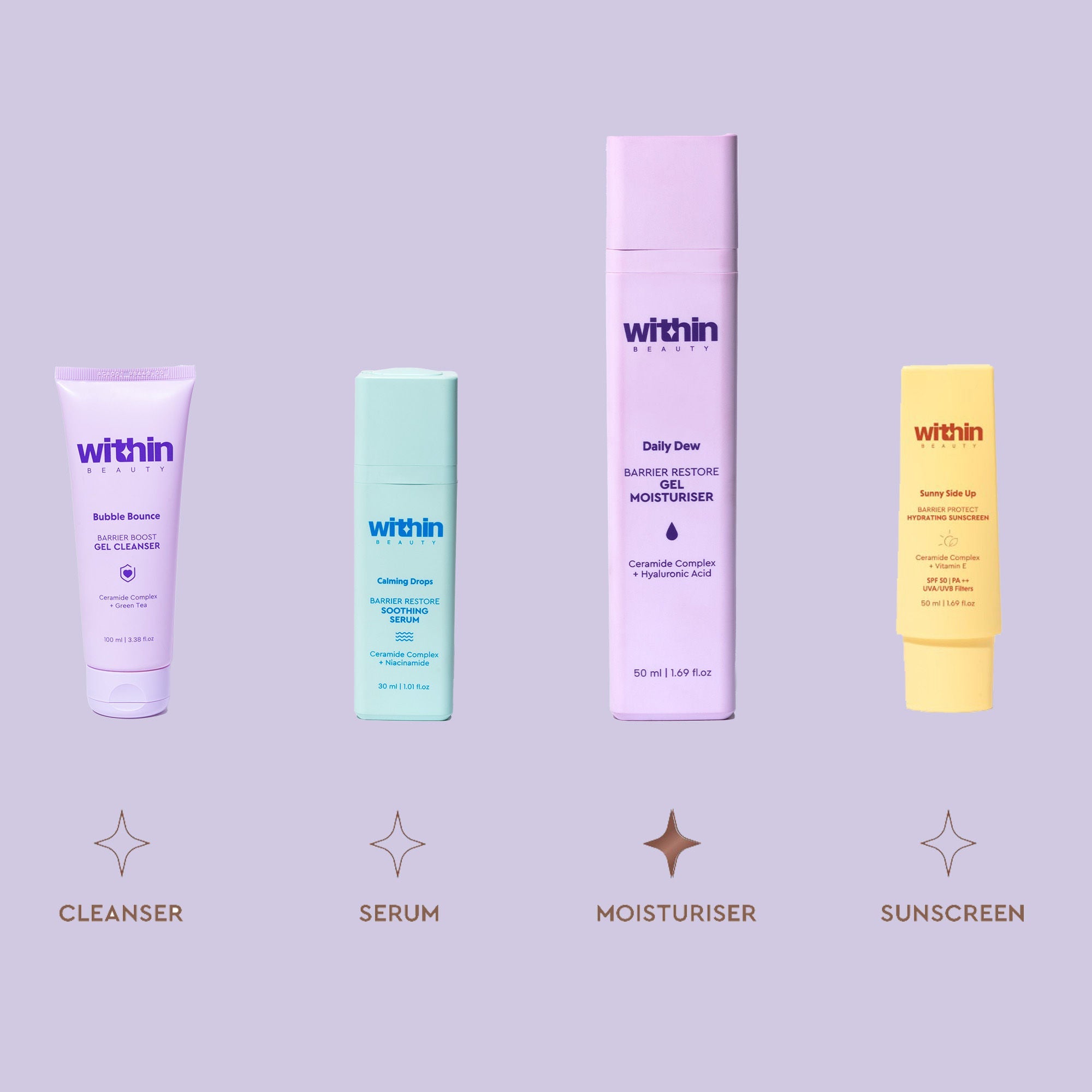 Within Beauty Ceramide & Hyaluronic Acid Gel Moisturiser, Daily Dew Barrier Restore Moisturiser