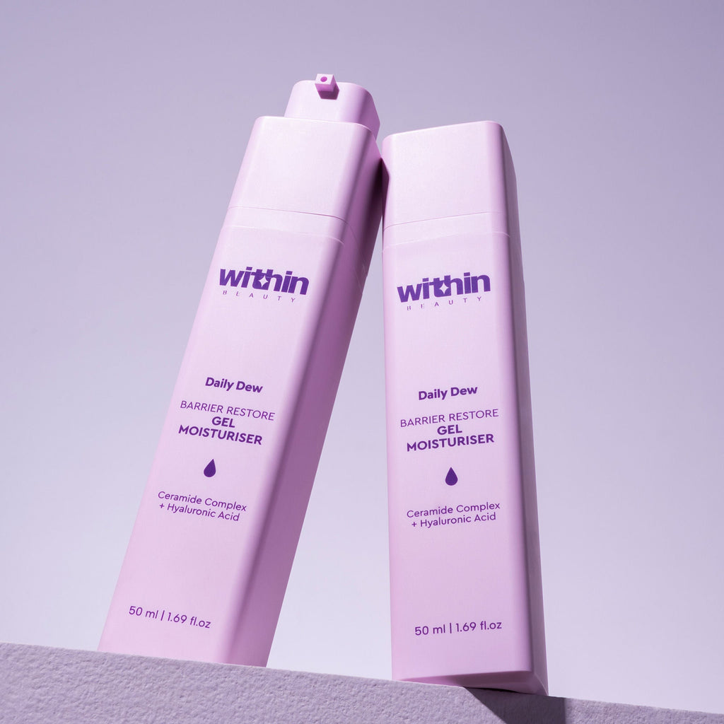 Within Beauty Ceramide & Hyaluronic Acid Gel Moisturiser, Daily Dew Barrier Restore Moisturiser