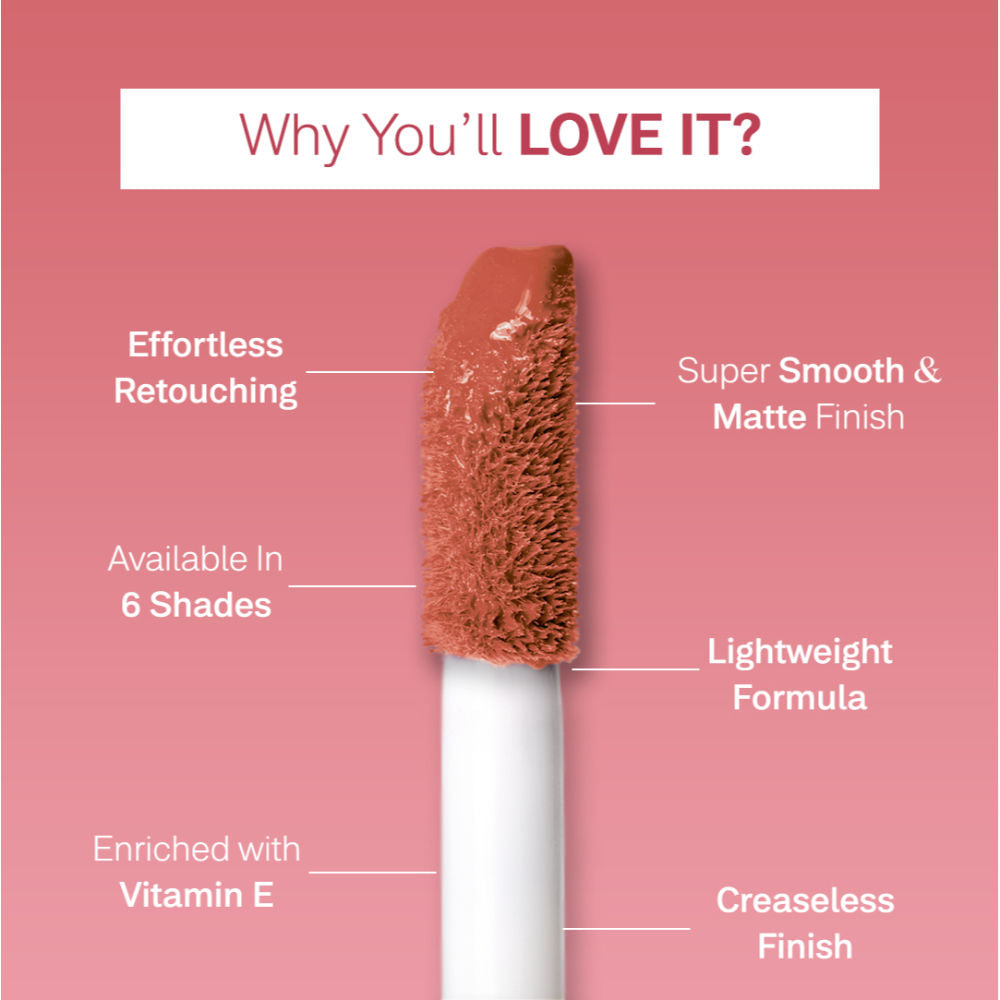 Flicka Ru Ready Liquid Matte Lipstick Lightweight Easy Apply Super Smooth Finish