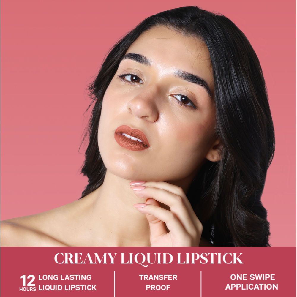 Flicka Ru Ready Liquid Matte Lipstick Lightweight Easy Apply Super Smooth Finish
