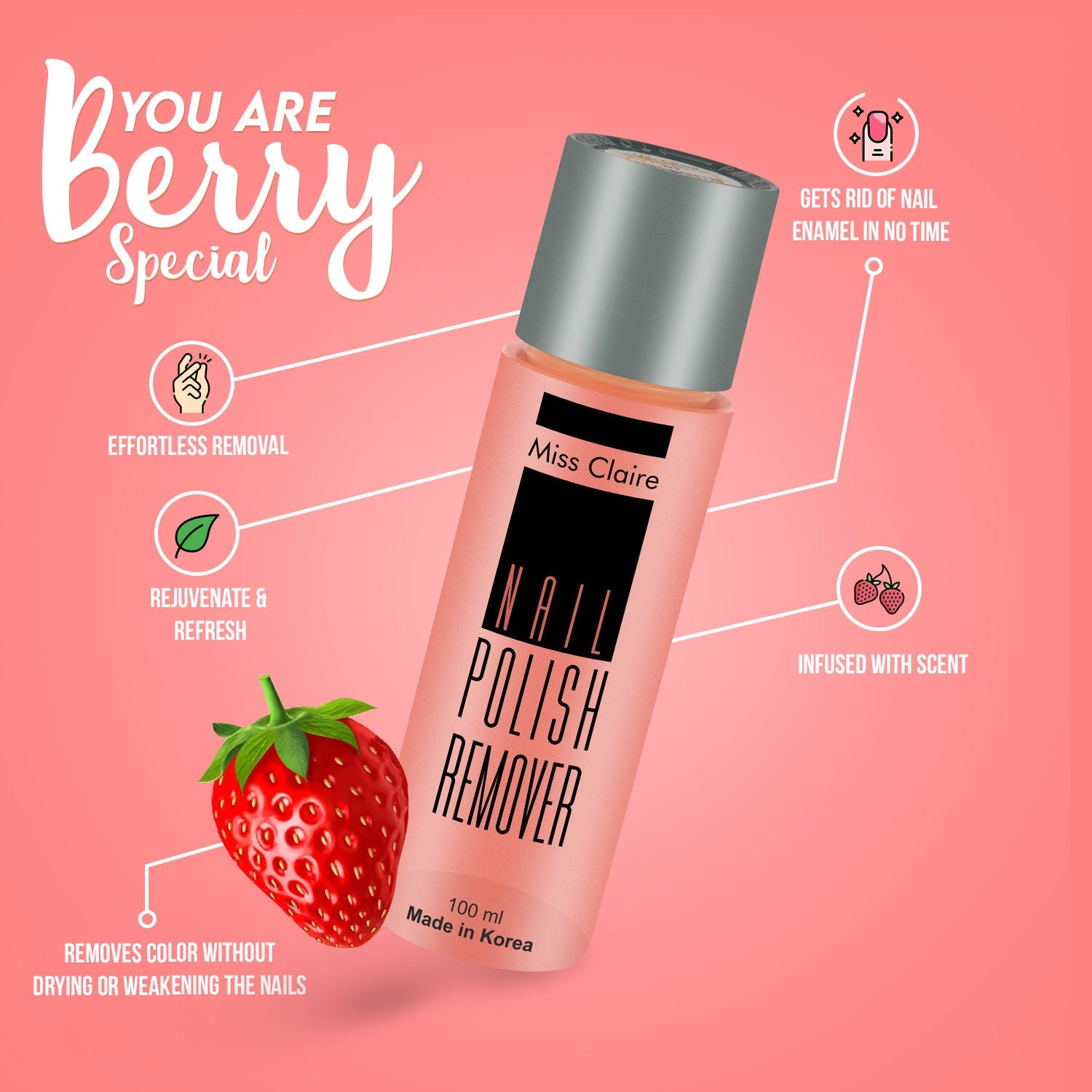 Miss Claire Nail Polish Remover 01