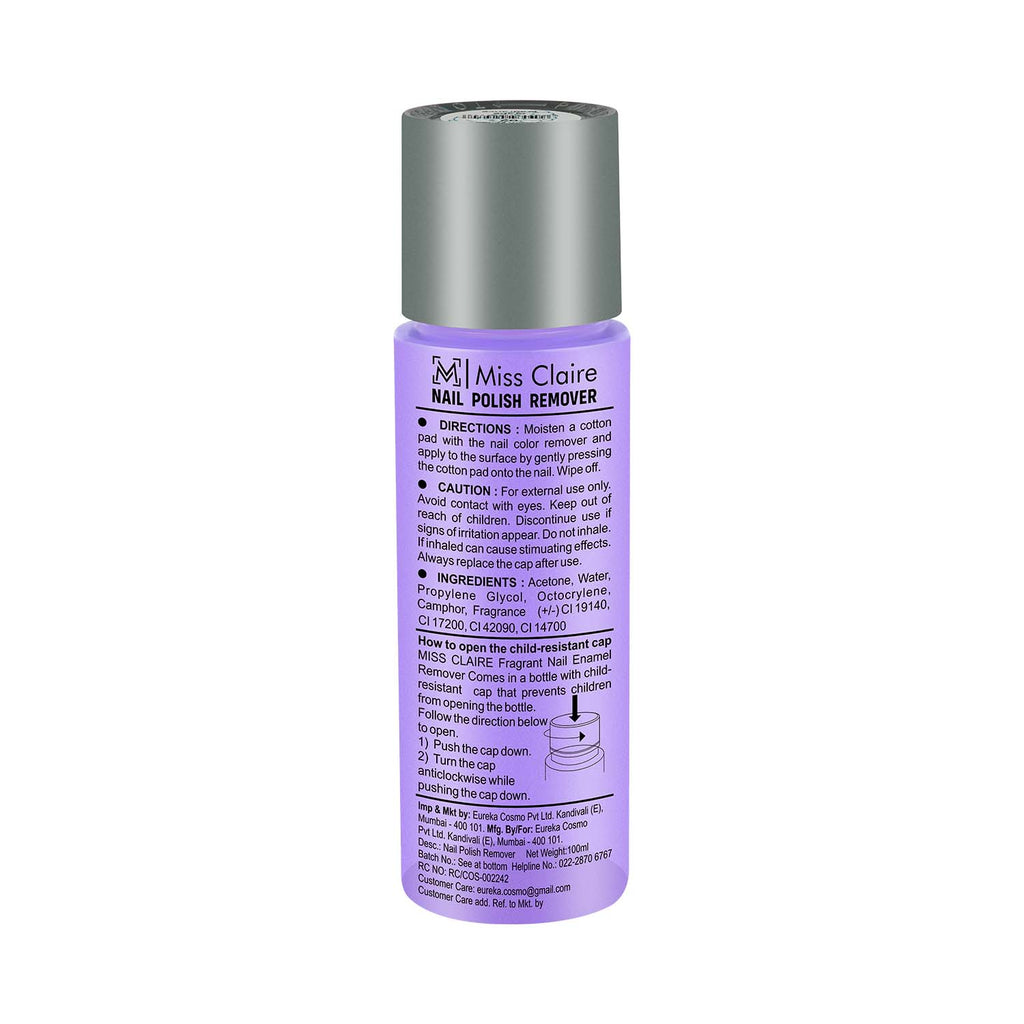 Miss Claire Nail Polish Remover - 02 Grape Fragrance