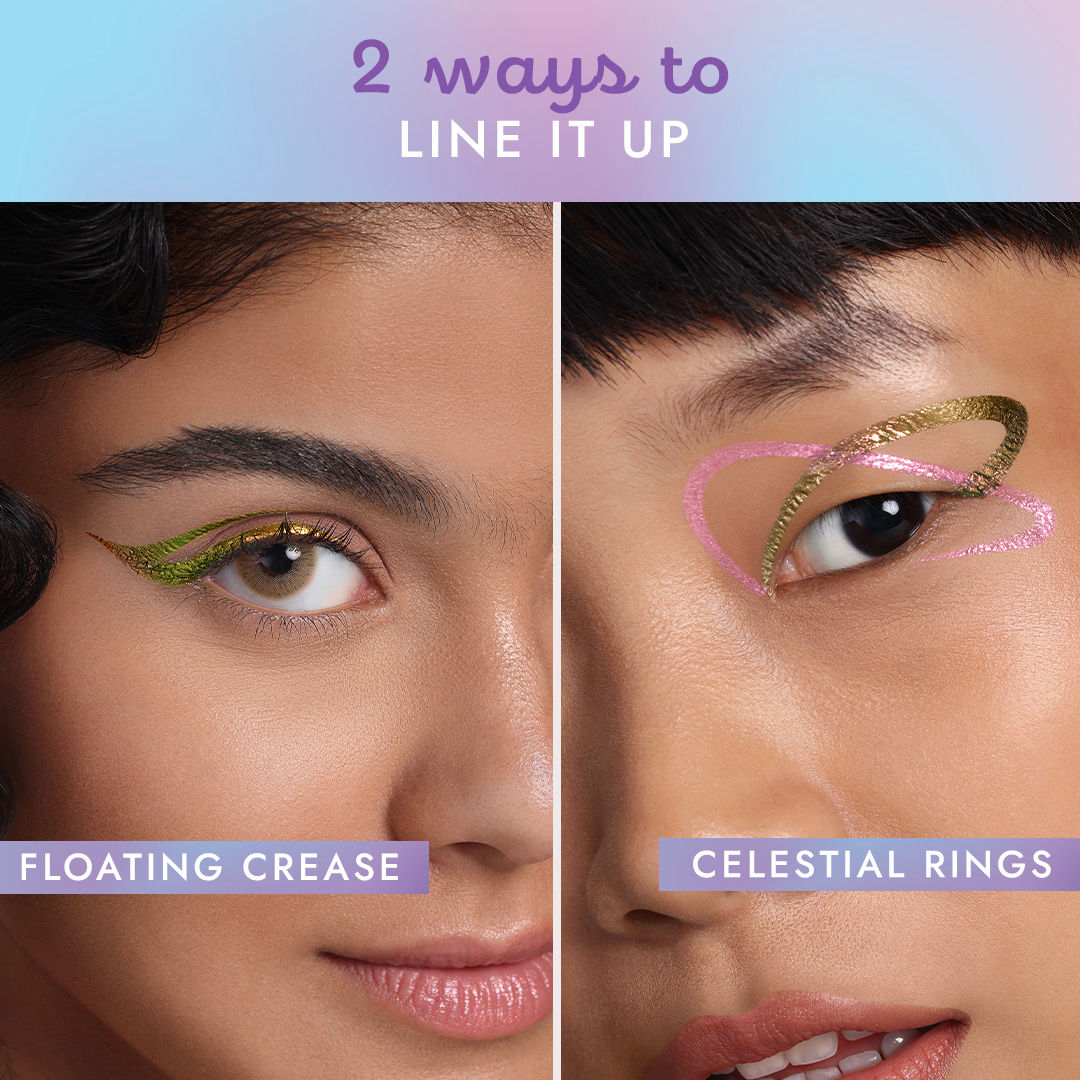 Nykaa Cosmetics Stardust Dual Chrome Eyeliner with Holographic Finish