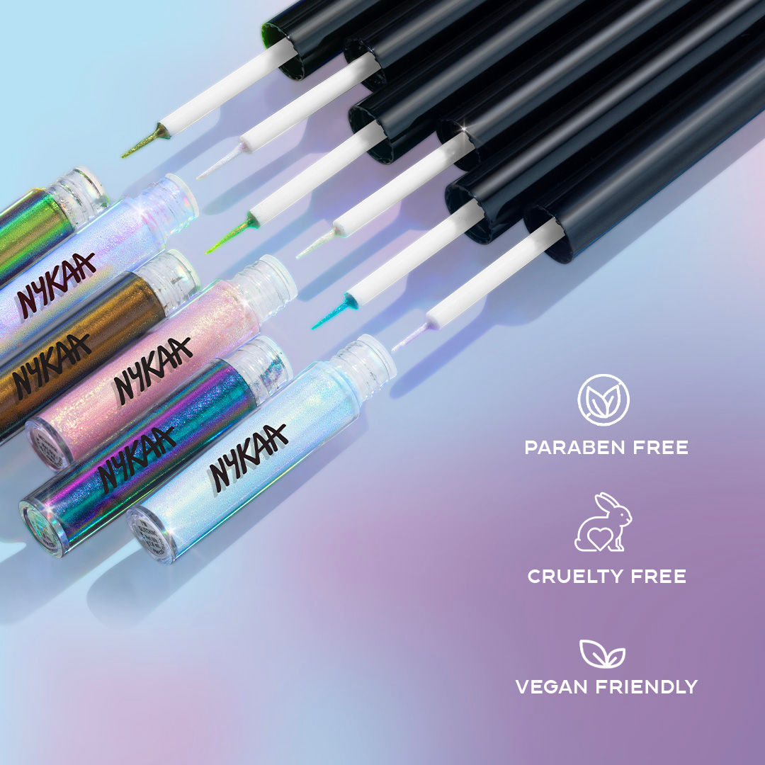 Nykaa Cosmetics Stardust Dual Chrome Eyeliner with Holographic Finish