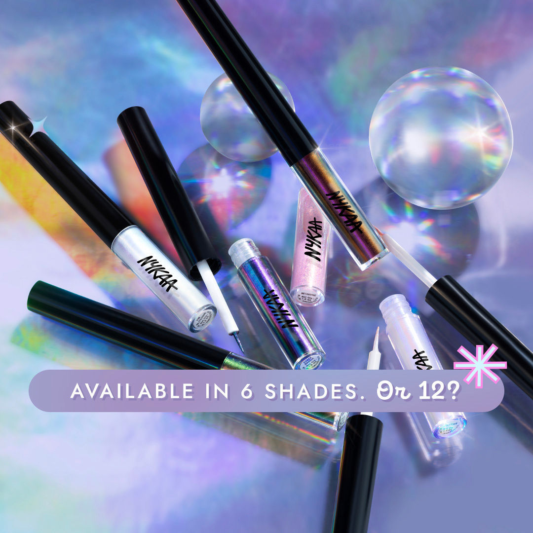 Nykaa Cosmetics Stardust Dual Chrome Eyeliner with Holographic Finish