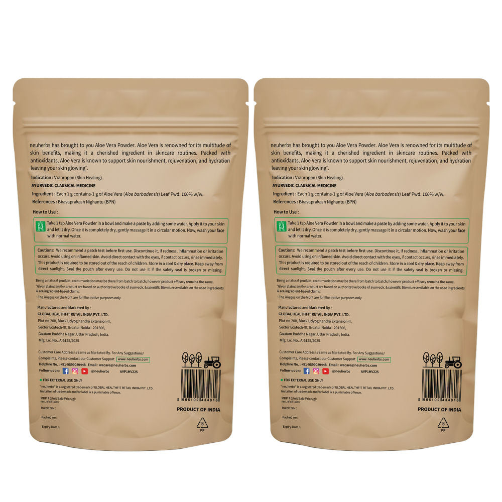 Neuherbs 100% Pure & Natural Aloe Vera Powder