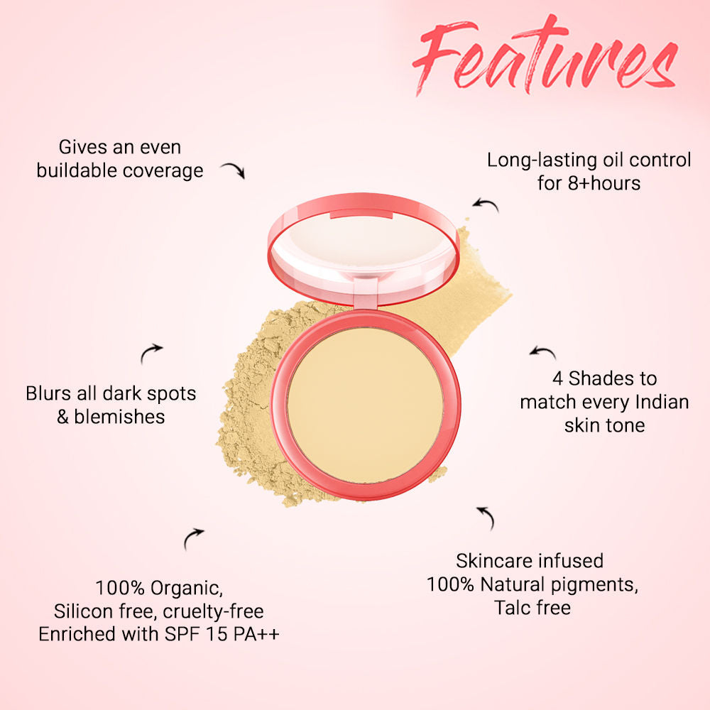 Biotique Magicompact Skin Brightening Compact Pressed Powder SPF 15