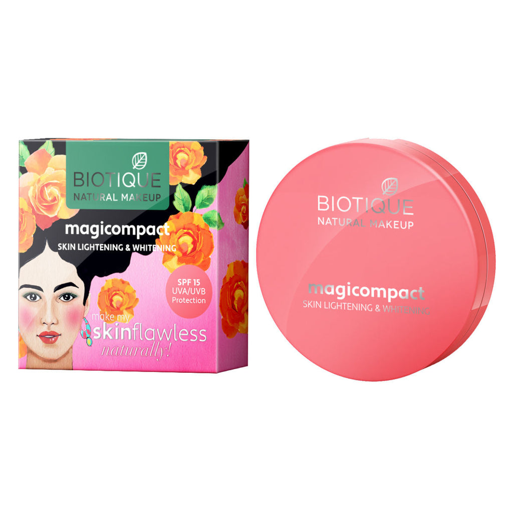 Biotique Magicompact Skin Brightening Compact Pressed Powder SPF 15