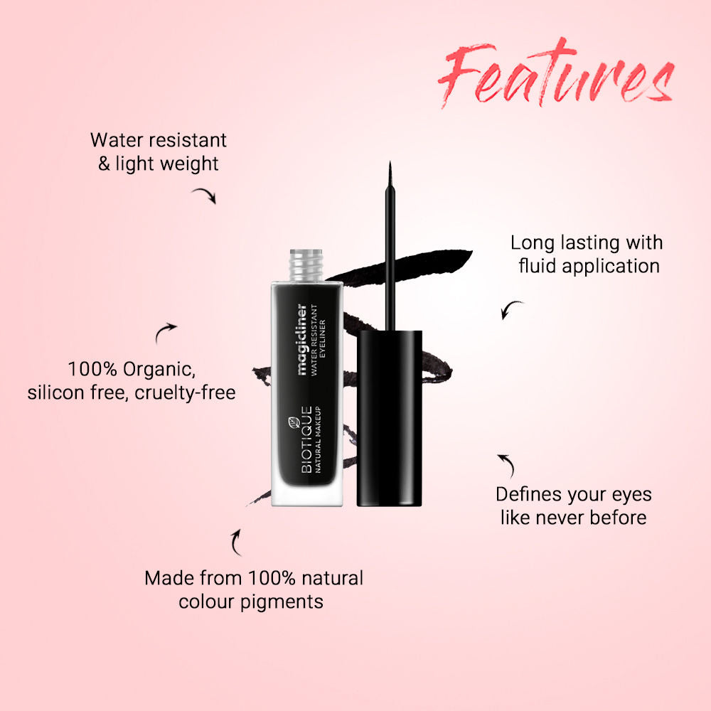 Biotique Magicliner Water Resistant Eyeliner - Midnight Black