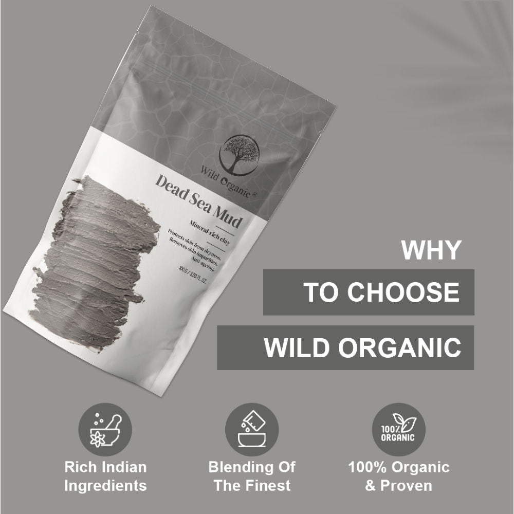 Wild Organic Dead Sea Mud Mineral-Rich Clay Powder