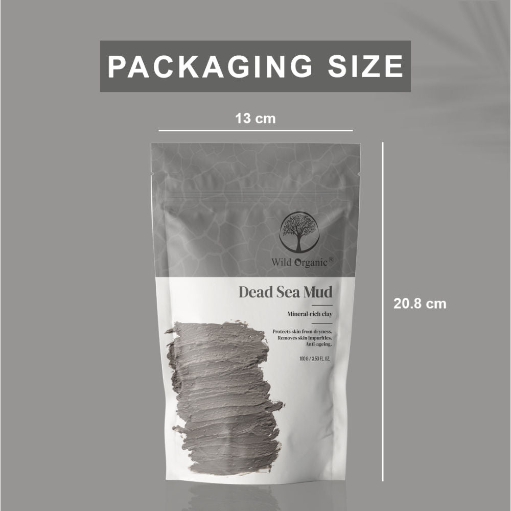Wild Organic Dead Sea Mud Mineral-Rich Clay Powder